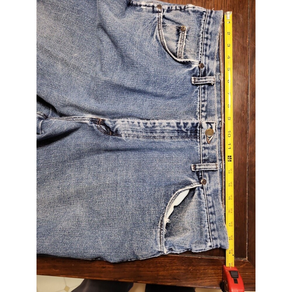 Vintage 90s Wrangler Jeans Mens 40x30 Made in USA Blue Denim Relaxed Baggy - Picture 11 of 11